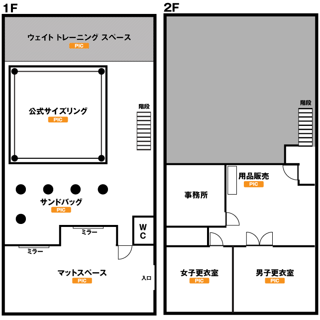 武勇館会高松 施設マップ